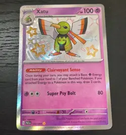 Pokemon Paldean Fates Xatu Holo Rare Card 152/091 NM - Image 1