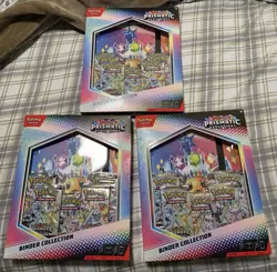 Pokemon TCG Prismatic Evolutions Binder Collection Box (Lot of 3) SEALED - Image 1