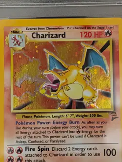 Charizard Holo 4/130 2000 Pokemon Base Set 2 PSA 8 NM-MT Vintage WOTC Rare - Image 2