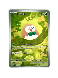 Rowlet 090/088 Holo Illustration Rare Perfect Order Pokemon Near Mint - Image 1