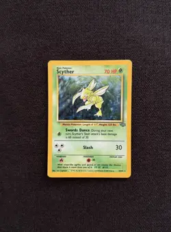 Pokemon 2 Card Lot Holo Jungle Scyther 10/64 & Pinsir 9/64 1999 - Image 2