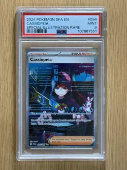 PSA 9 Cassiopeia SIR 094/064 2024 Pokemon Special Illustration Rare - Image 1