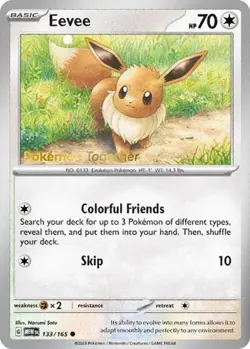 Eevee (Pokemon Together, #133/165) Miscellaneous Cards & Products NM Pokemon - Image 1