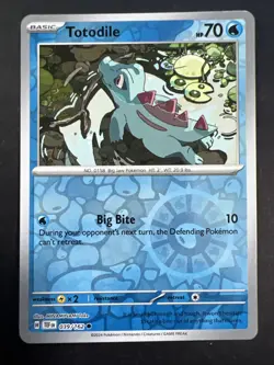 TOTODILE 039/162 TEMPORAL FORCES POKEMON (REVERSE HOLO, NM) - Image 1