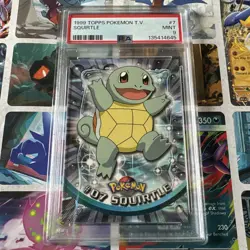 1999 Topps Pokemon T.v. Squirtle PSA 9 Mint - Image 1