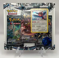 (403026) Pokemon Sun & Moon Ultra Prism Porygon-Z 3-Pack Blister Factory Sealed - Image 1