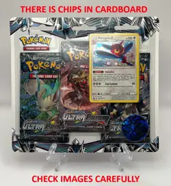 (403026) Pokemon Sun & Moon Ultra Prism Porygon-Z 3-Pack Blister Factory Sealed - Image 5