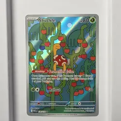The Pokemon Company Shuckle 136/132 Me01 Illustration Rare Full Art Holo 80 HP - Image 1