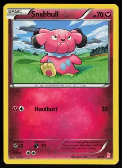 Snubbull 27/30 XY Trainer Kit Sylveon & Noivern Atsuko Nishida Pokemon TCG Card - Image 1