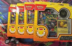 Pokemon 2026 Pokemon Day Deck Pikachu Promo Booster (4 Boxes) - Image 1