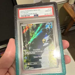 Pokemon Psyduck Illustration Rare Holo 151 PSA 10 175/165 Minor scratch slab pic - Image 1