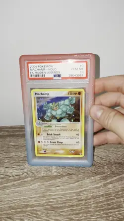 2004 POKEMON EX HIDDEN LEGENDS #9 MACHAMP-HOLO PSA 10 (POP: 37) - Image 2