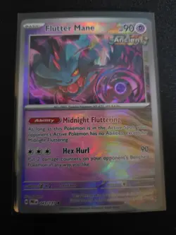 Flutter Mane (Master Ball Pattern) 043/131 SV: Prismatic Evolutions Pokemon NM - Image 1