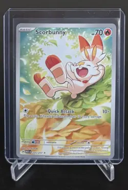 Pokemon Ascended Heroes Scorbunny 225/217 TCG Illustration Rare Holo NM - Image 1