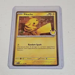 Pikachu Pokemon Day 2026 051/162 30th Anniversary Stamped Promo Holo Pokemon TCG - Image 1
