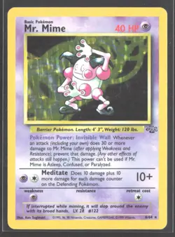Mr. Mime Jungle #06/64 Pokemon Holo Rare - Image 1