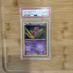 2016 POKEMON XY FATES COLLIDE #29 MEW-HOLO PSA 10 - Image 1