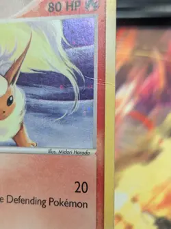 Pokemon Flareon 2003 5/100 Holo EX Sandstorm HP-DAMAGED - Image 3