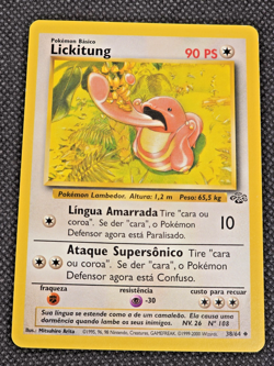Pokemon [PORTUGUESE] Lickitung 38/64 Jungle Set Rare LP -- L15 - Image 1