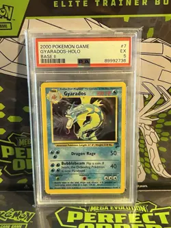 2000 POKEMON GAME GYARADOS-HOLO BASE Il PSA 5 - Image 1