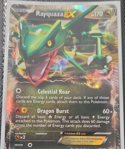 Pokemon Rayquaza EX BW47 Black & White Promo Holo Basic 170 HP English Card - Image 1