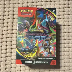 Pokemon TCG Mega Evolution Phantasmal Flames Booster Bundle 6 Packs - Image 1