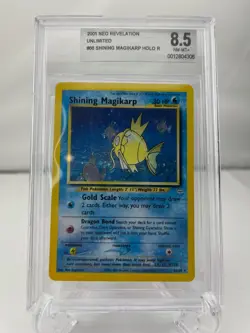 Pokemon ~ Neo Revelation Unlimited ~ Shining Magikarp 66/64 ~ BGS 8.5 NM-MT+ - Image 1