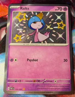 2024 Pokemon Paldean Fates Ralts #153/091 - Image 1