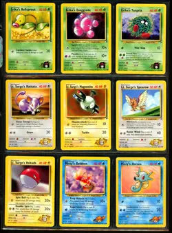 2000 Pokemon GYM HEROES SET Unlimited Edition NON HOLO Cards Collection Lot RARE - Image 5