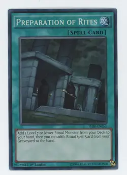Yugioh Preparation Of Rites THSF-EN053 Super Rare 1st Edition NM - Image 1