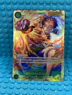 One Piece Monkey.D.Luffy OP13-118 SEC Carrying On His Will Secret Rare - Image 2