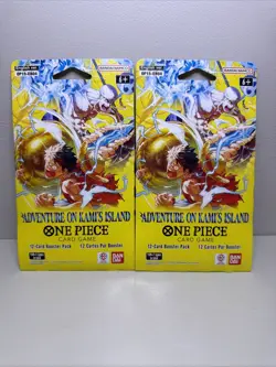 One Piece Adventure On Kami’s Island Sleeved Pack Lot Of 2 Packs SEALED IN HAND - Image 1