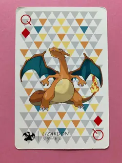 Pokemon X Nintendo Playing Card Charizard Queen of Diamonds Card 2013 Japanese - Image 3