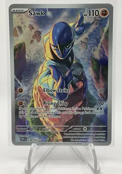 2025 Pokemon TCG White Flare: Sawk 130/086 Illustration Rare Holo MINT - Image 1