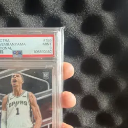 Panini 2023-24 Spectra Victor Wembanyama #195 International Prizm PSA 9 Spurs - Image 4