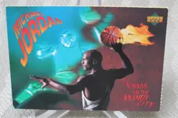 1994 SP UPPER DECK MICHAEL JORDAN CHAOS IN THE WINDY CITY GAME TIPS Rare Insert - Image 1