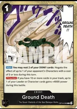 OP14-096 - Ground Death (R) - One Piece TCG - English - Image 1