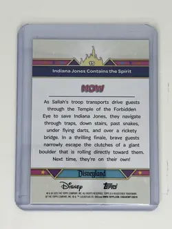 2025 Topps Disneyland 70th Indiana Jones Contains the Spirit Pink Shimmer Foil - Image 2
