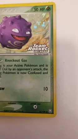 Koffing 61/109 Reverse Holo Stamped EX Team Rocket Returns Pokemon Card 2004 - Image 3