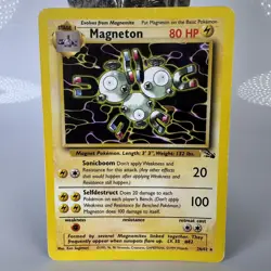 Pokemon Fossil Magneton Rare Non Holo 26/62 MP - Image 1