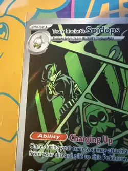 Pokemon TCG - Destined Rivals Team Rockets Spidops 187/182 Illustration Rare - Image 2