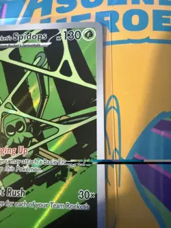 Pokemon TCG - Destined Rivals Team Rockets Spidops 187/182 Illustration Rare - Image 3