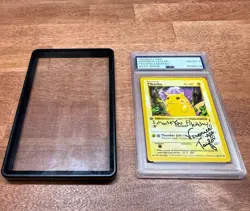 Pikachu 1st edition Red Cheeks SIGNED Veronica Taylor Pokemon 58/102 PSA w/ LOA - Image 5