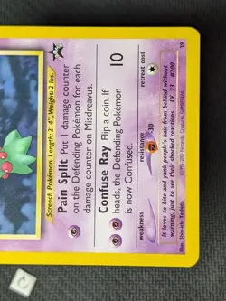 Misdreavus 39 - WOTC Black Star Promo Pokemon TCG LP VLP - Image 5