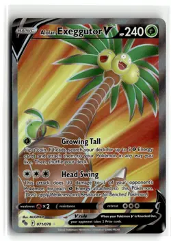 2022 Pokemon - Sword & Shield Pokemon GO Alolan Exeggutor V #071/078 - Image 1