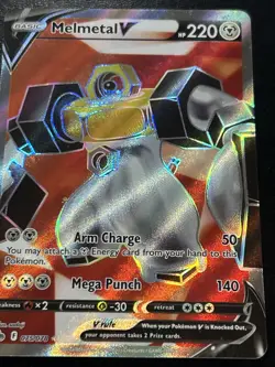 Melmetal V Full Art 075/078 Pokemon GO Holo Full Art Ultra Rare Lightly Played - Image 2