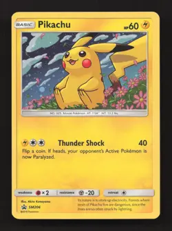 Pikachu - SM206 Holo Promo Sun & Moon Promo Pokemon Moderately Played - Image 1