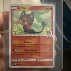 Litten Pokemon 182/SM-P KFC Indonesian Chaki Kids Promo 2021 *CCGHouse* - Image 1