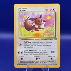 Eevee 51/64 Jungle Unlimited Common Pokemon LP - Image 1