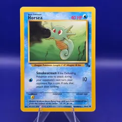Horsea 49/62 Fossil Unlimited Common Pokemon LP - Image 1